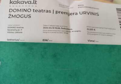 Radau bilietą į Domino teatrą – Urvinis žmogus
