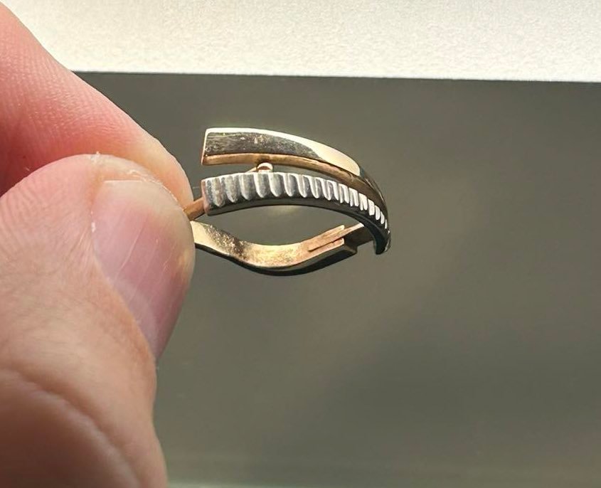 Pamestas auksinis auskaras