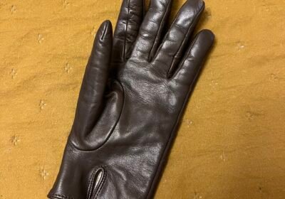 Pamesta odinė pirštinė